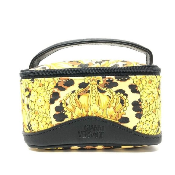 VERSACE Overall handle Leopard mini bag Pouch - Picture 1 of 16